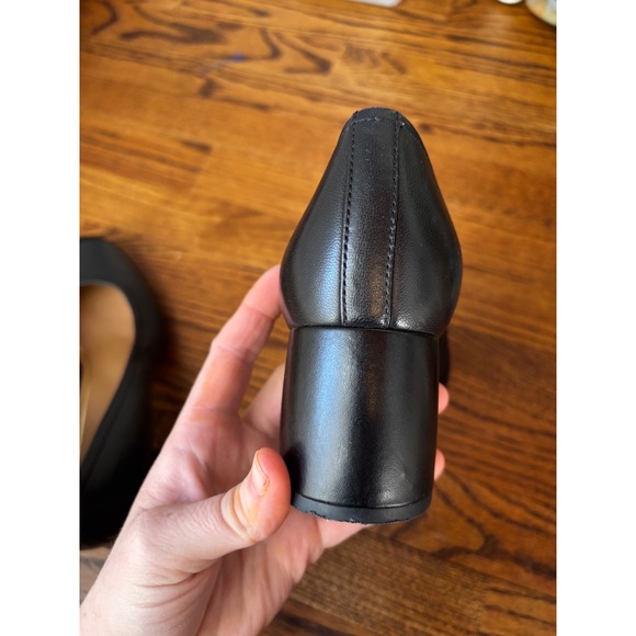 Vionic Carmel Block Heel Pumps Black Leather Women's Shoes 9 - Picture 8 of 12